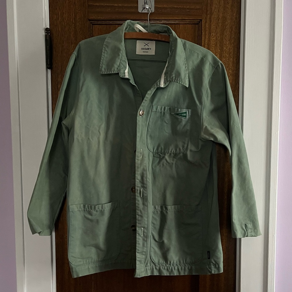 Oh Dawn Copenhagen green cotton chore coat (made in Portugal)